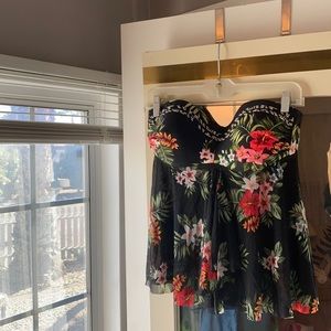 Cool Floral Top / Swimsuit Top